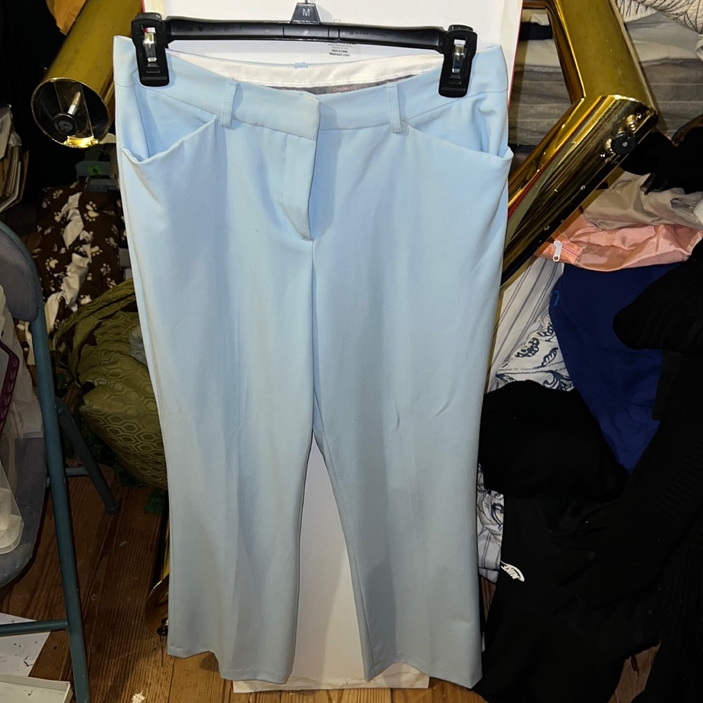 Baby blue slacks